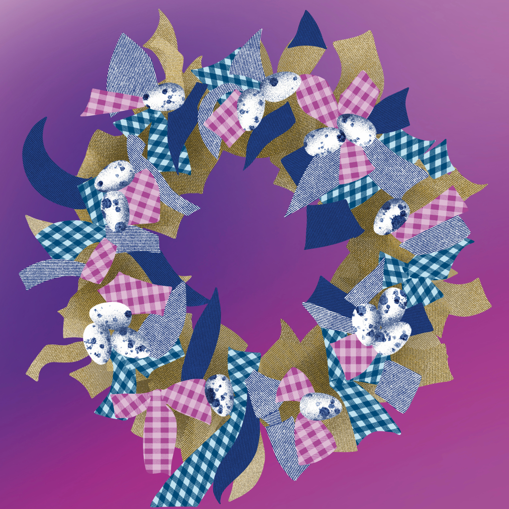 Tvořivá recyklace-jarní věnec