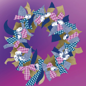 Tvořivá recyklace-jarní věnec